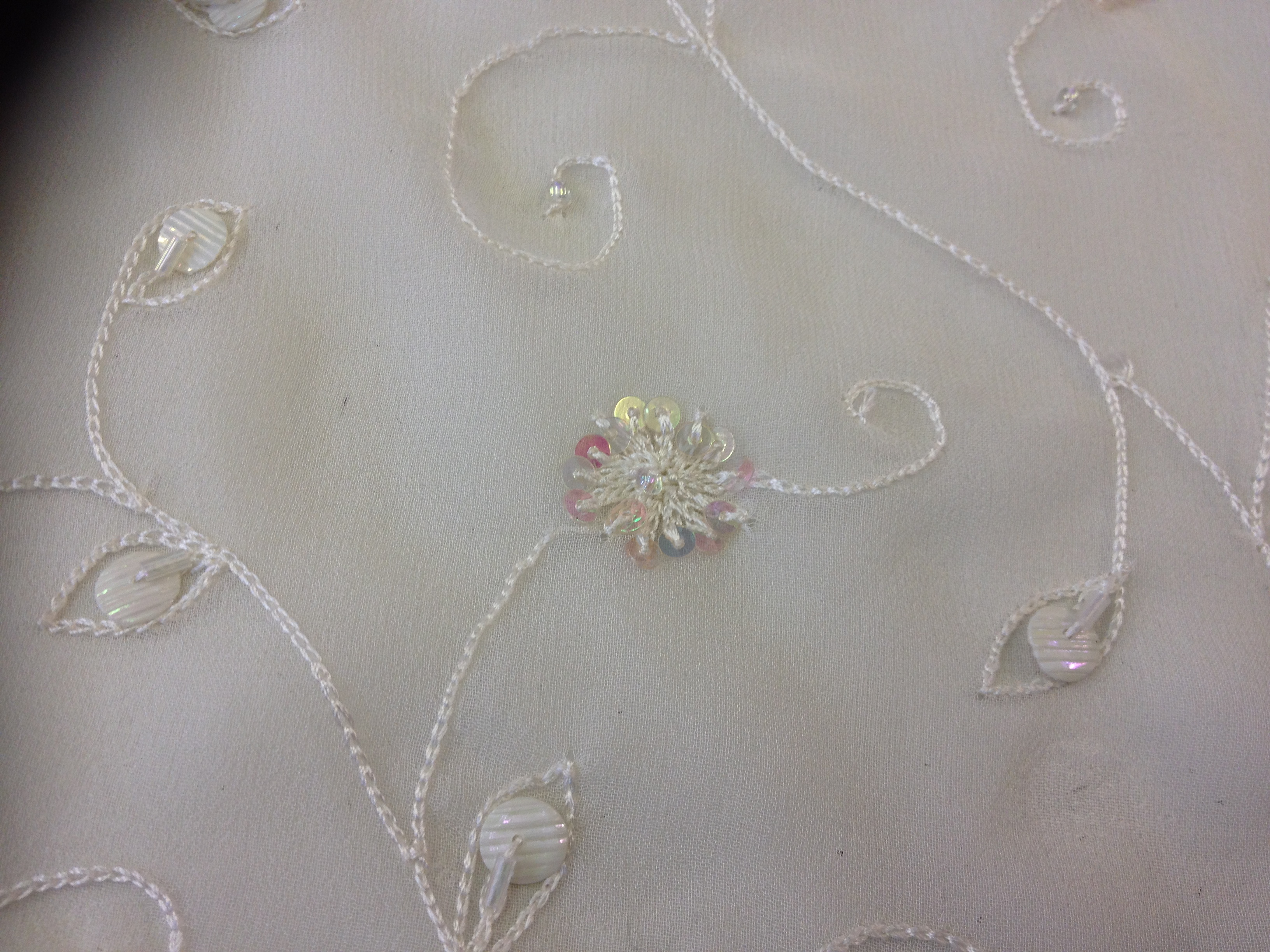 Beaded, Sequinned Vine Embroidery - Image 2