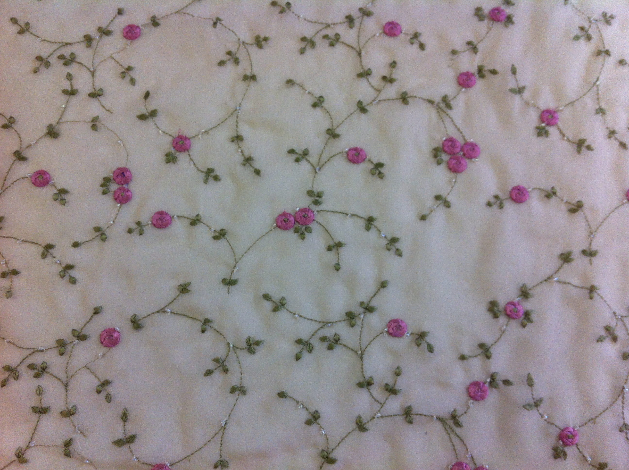Beaded and Flowers Colour Embroidery - Image 1