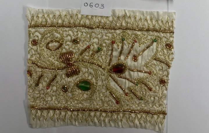 Gold Bows with Red and Green Stones - Image 1