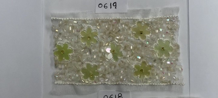 Organza Embroidered Borders - Image 1